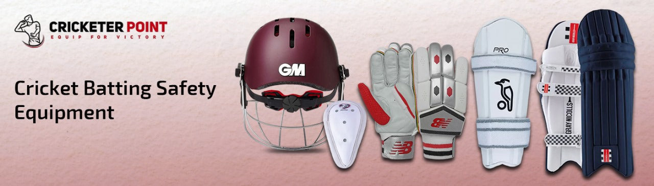 A cricketer wearing full protective gear, symbolizing the investment in safety excellence available at Cricketerpoint.com
