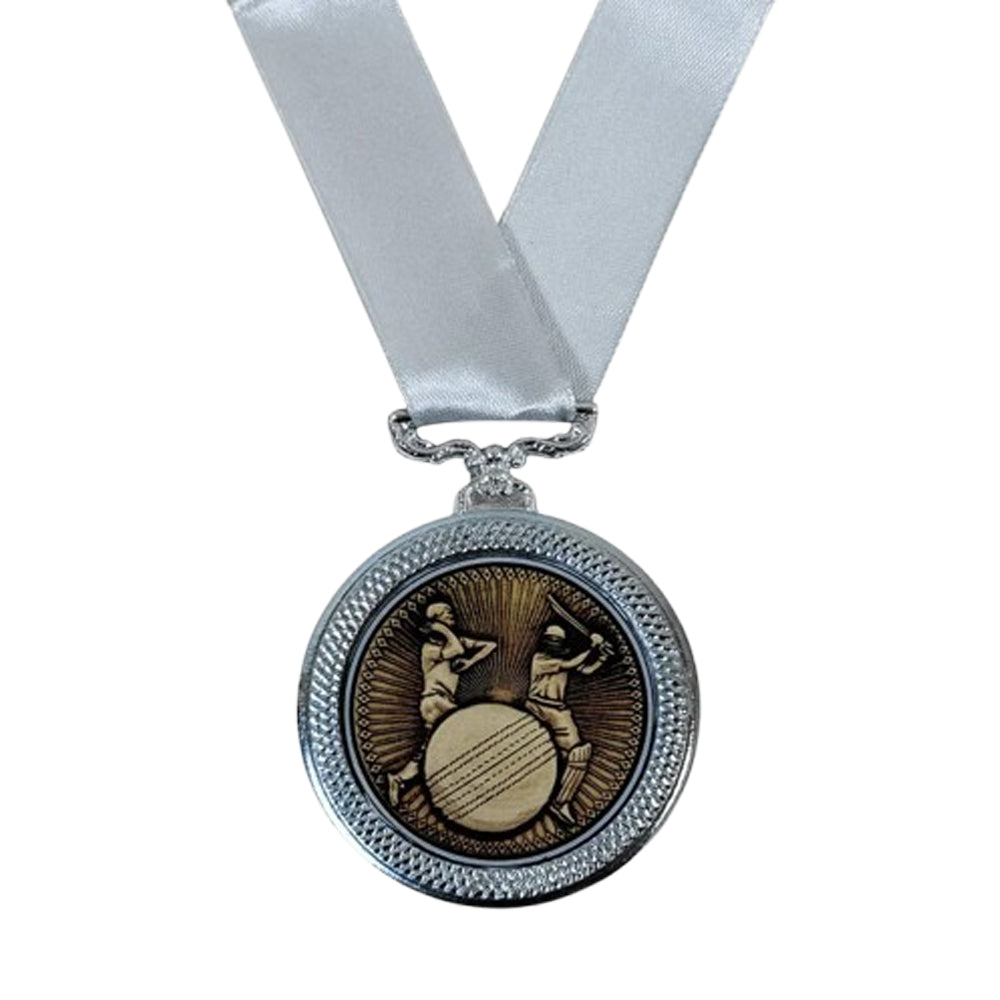 Deluxe Cricket Medal 6 Cm