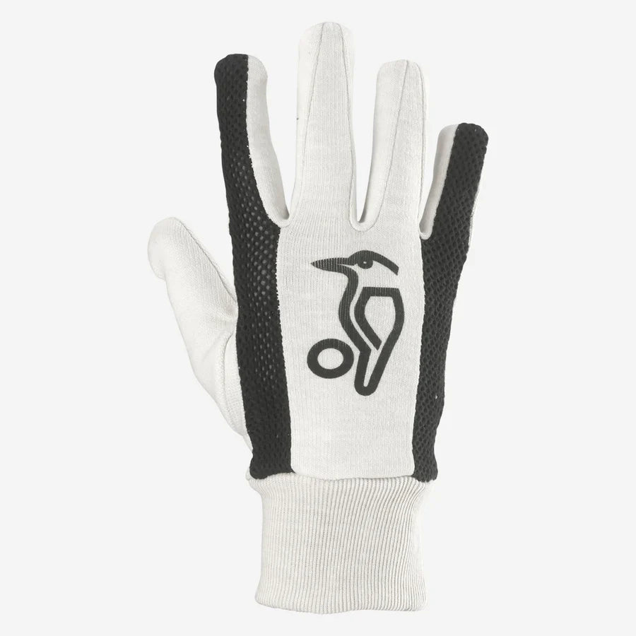 Back of hand view showing breathable cotton fabric and snug fit design.

