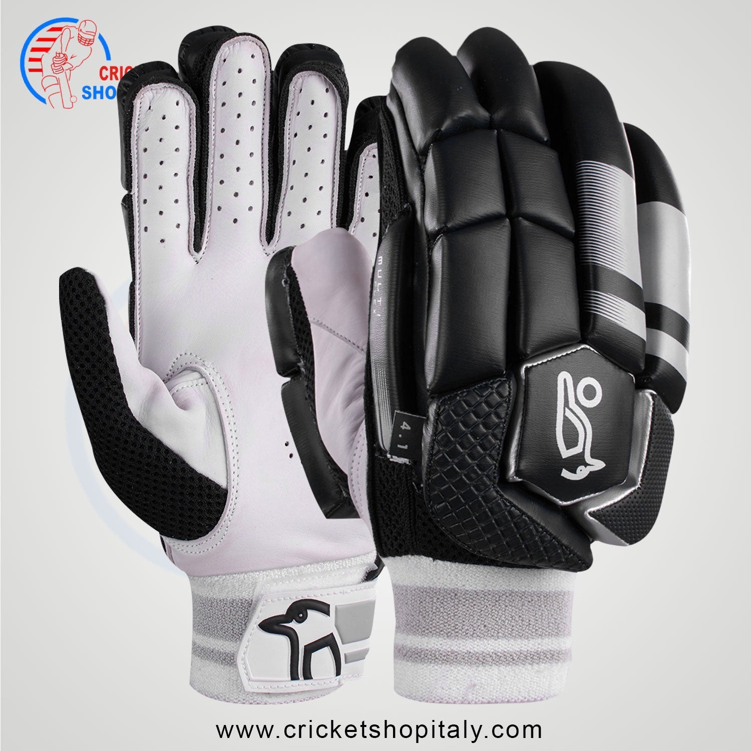 Kookaburra 4.1 T/20 Batting Gloves Black
