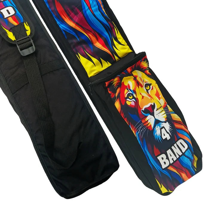 Lion print cricket bat case for European cricket players
