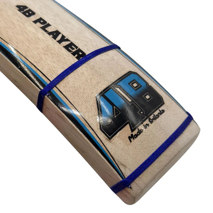 4 Band Player Edition Soft Ball Cricket Bat front face profile view