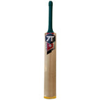Close-up side profile specifically highlighting the massive 55mm edge of the Cricketer Point 7T7T Gold Edition Hard Tennis Bat.