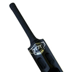 Close-up of the protective toe guard fitted at the base of the Cricketer Point 7T7T One Side Hero Edition Red Tennis Bat.