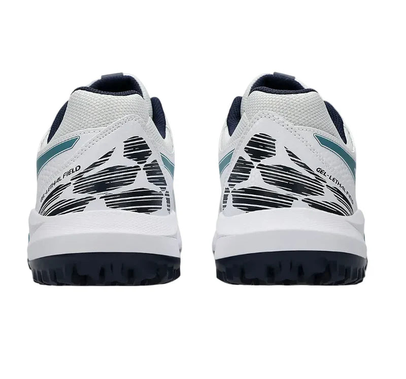 Asics Gel-Lethal Field 2 Cricket Shoes White/Athlantis Blue