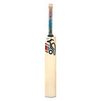 Kookaburra Aura Pro English Willow Cricket Bat - back view showing the offset spine apex design

