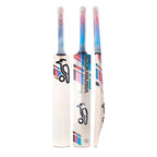 Kookaburra Aura Pro English Willow Cricket Bat - full front view with Aura graphics

