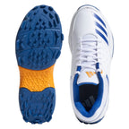 Adidas NU23 Cricket Shoes side profile view in white