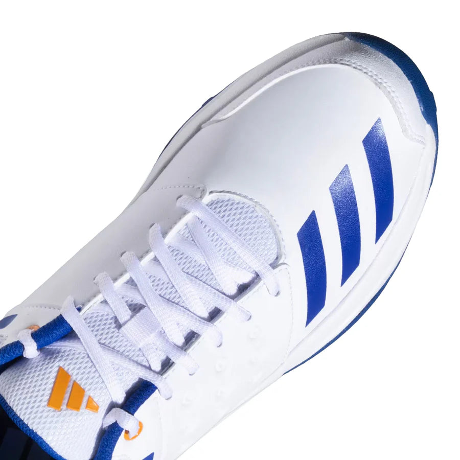 Premium finish and branding on Adidas NU23 cricket spikes