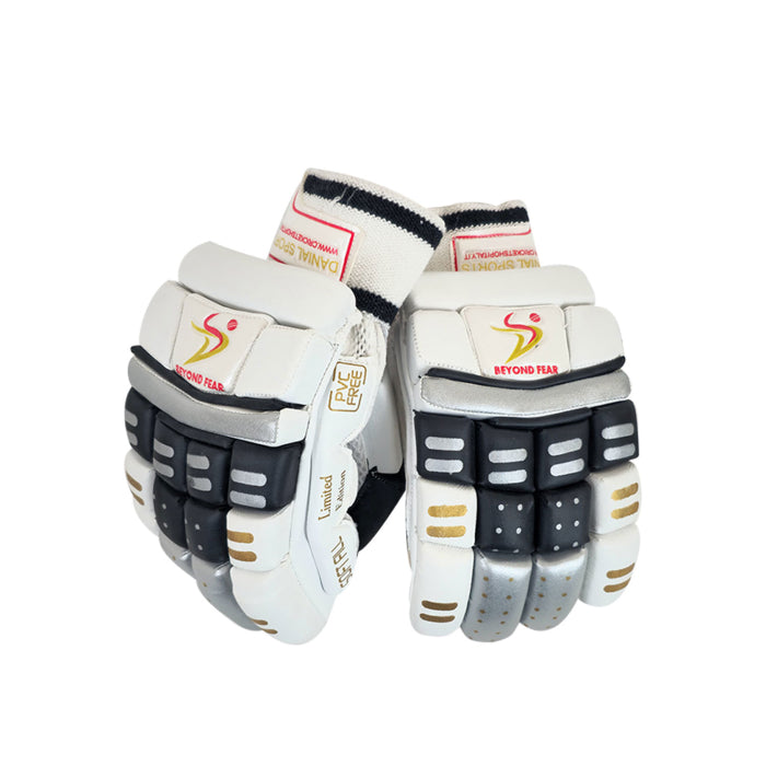 Ds BLK/SLV Cricket Batting Gloves