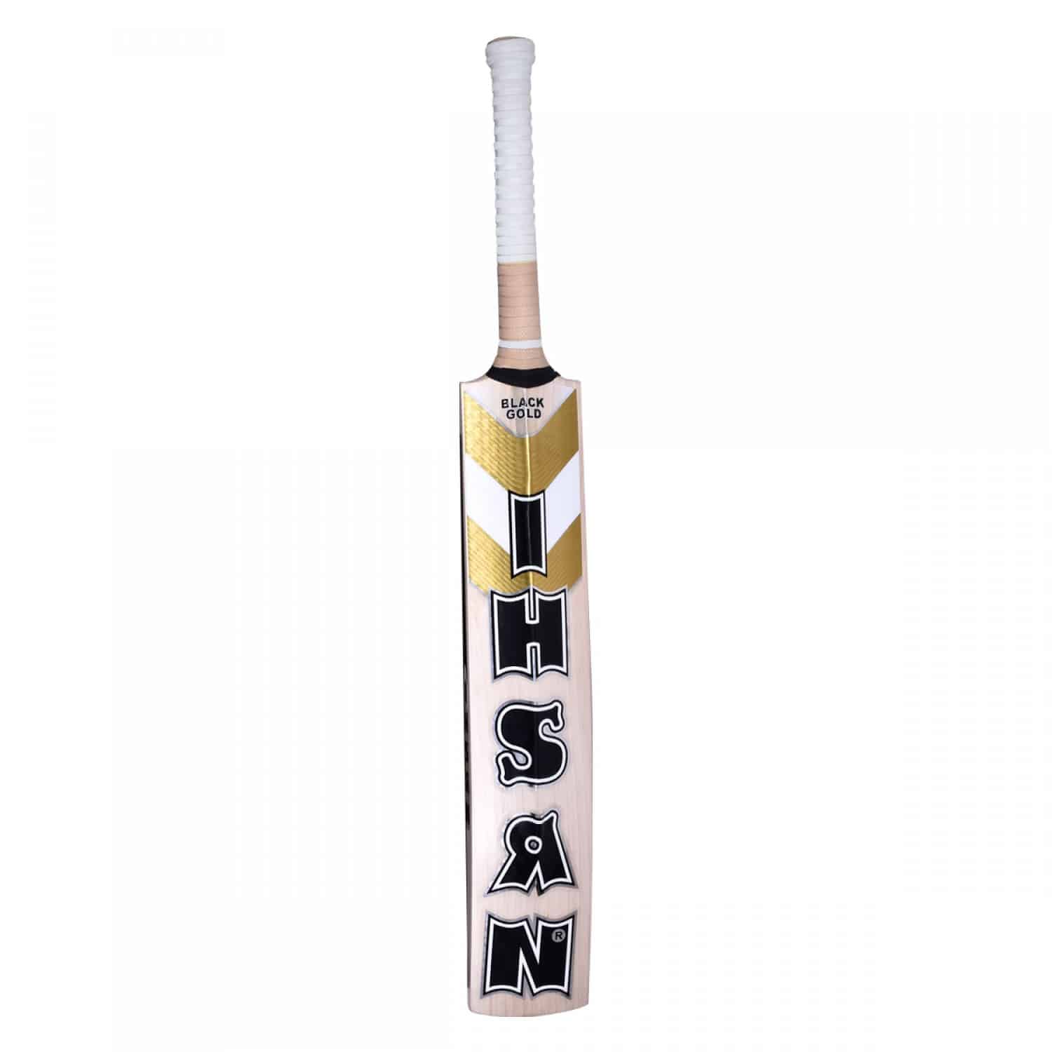 ihsan cricket bat black gold