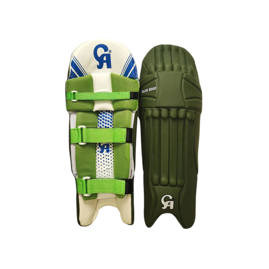 CA Plus 8000 Batting Pads Green Ambi