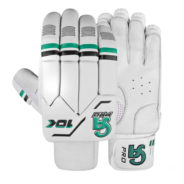 CA Pro 10000 Batting Gloves featuring premium leather palms and multi-flex finger rolls