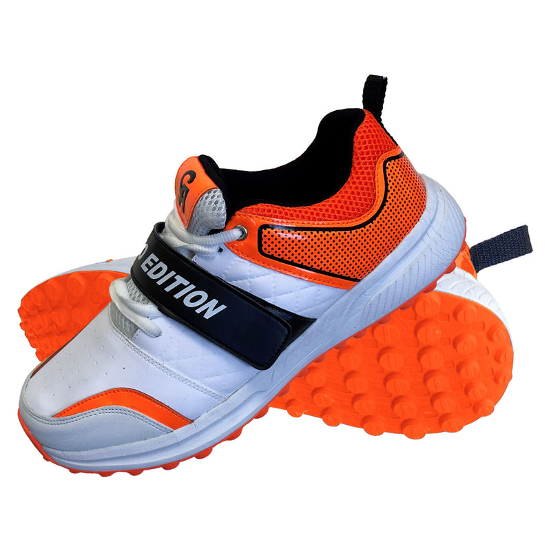 CA Pro Edition Cricket Shoes White/Orange