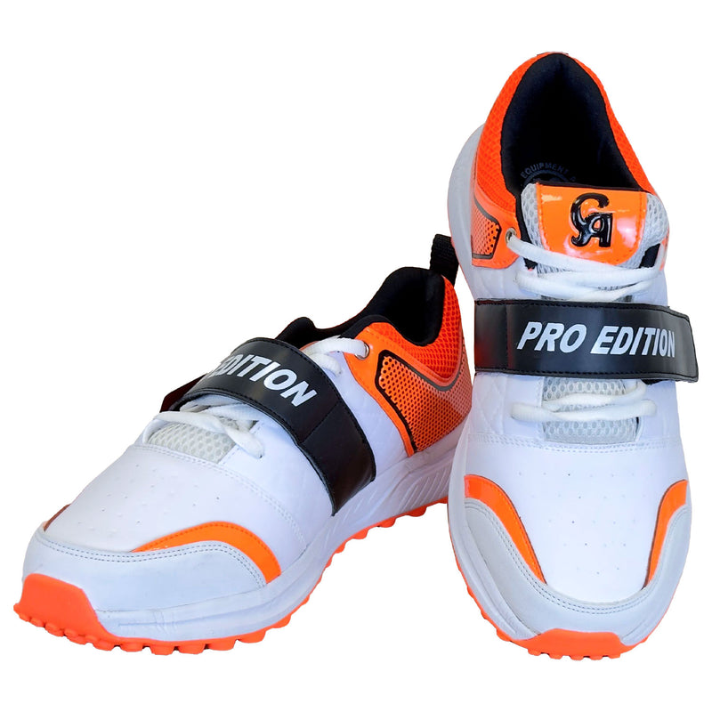 CA Pro Edition Cricket Shoes White/Orange