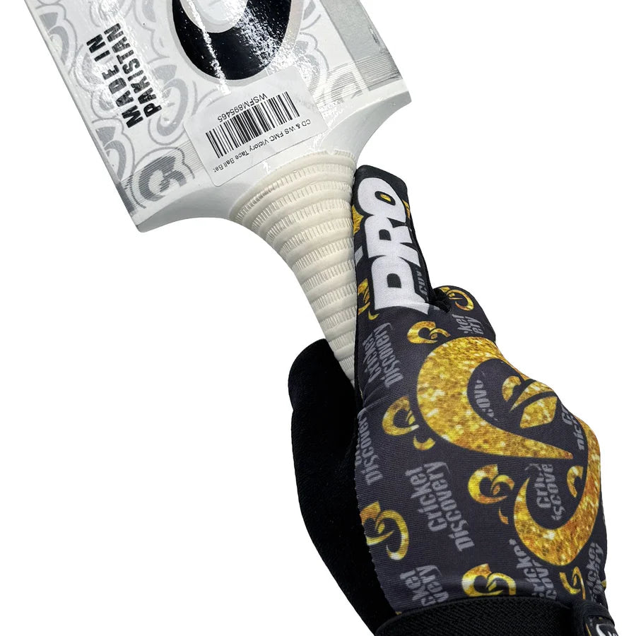 Full display of the packaging layout for a pair of CD & FMC Pro Tape Ball Inner gloves.