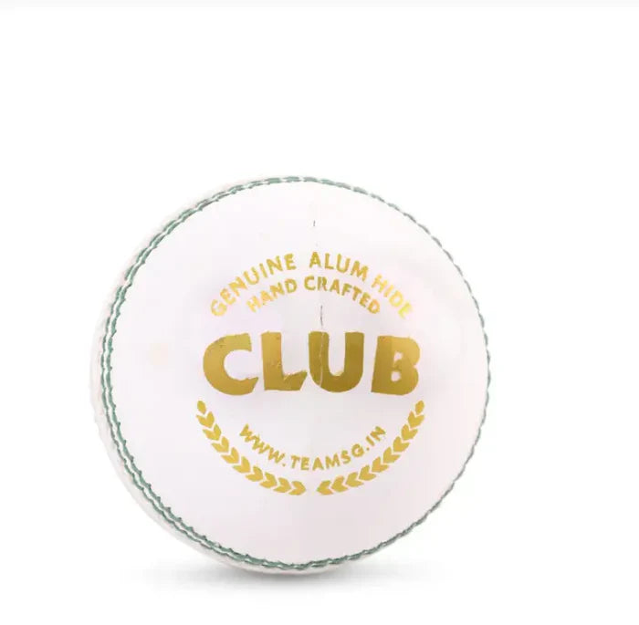 SG Club™ Cricket Leather Ball White