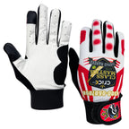 Front view of white Cric Class Master Tape Ball Inner gloves showing the premium soft fabric construction.