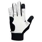 Detailed view of the breathable textile mesh panels on the Cric Class Master Tape Ball Inner gloves.