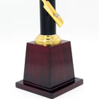  Pro Cricket Trophy -272 with a personalized team logo and award ribbon, ready for presentation.