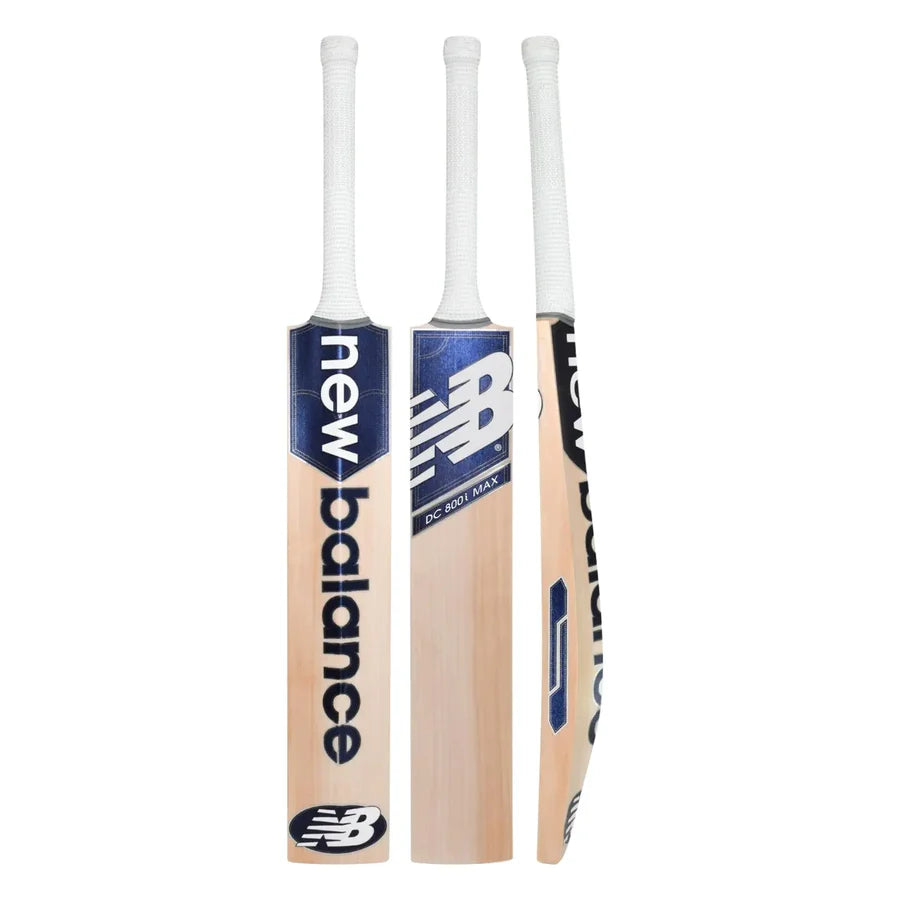 New Balance TC 860 Grade 2 English willow bat showing mid-sweet spot and large edges profile
