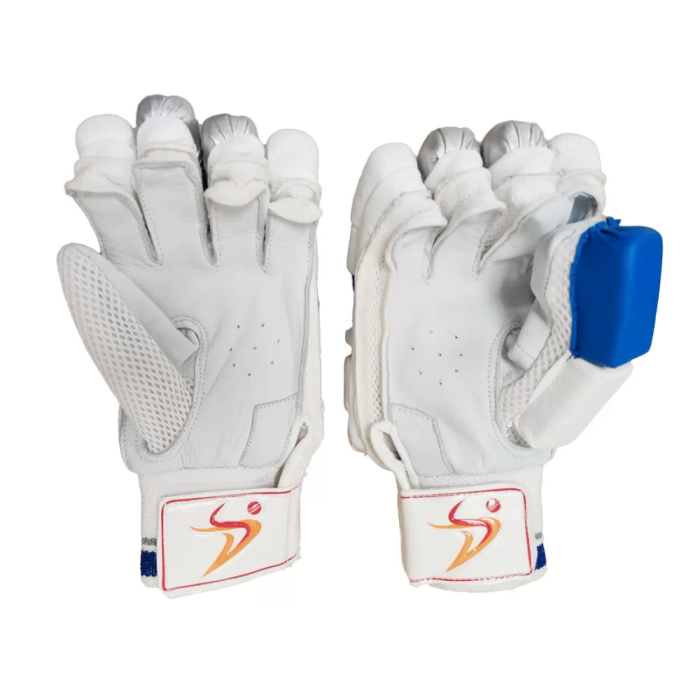 Ds D 1.0 Batting Gloves  Youth ( silver/blu)