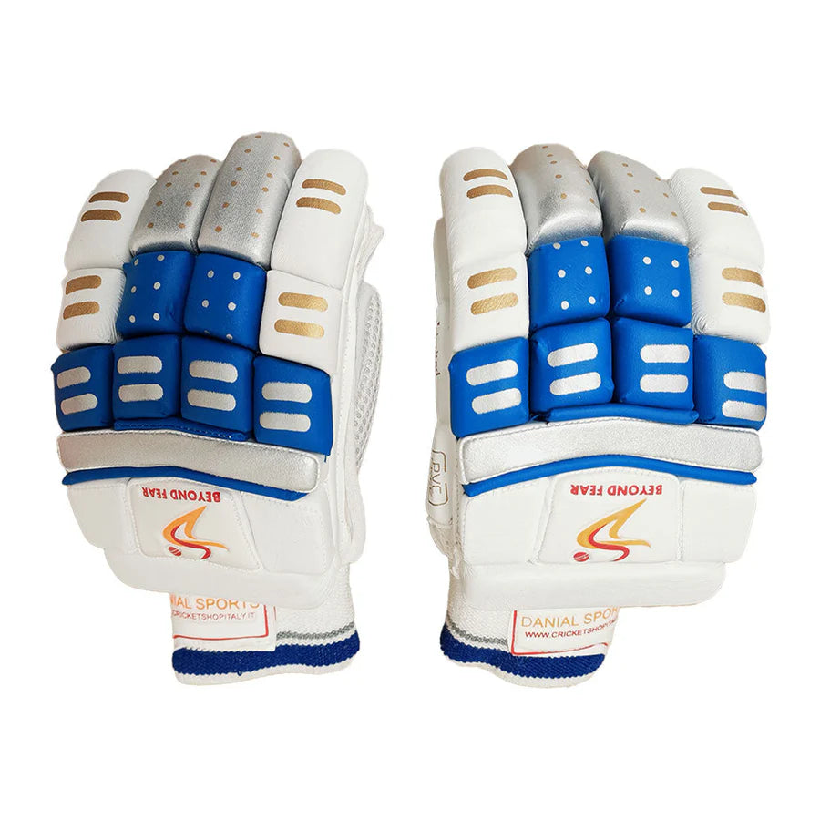 Ds D 1.0 Batting Gloves  Youth ( silver/blu)