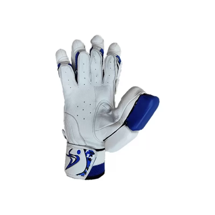 DS D 1.0 White/Blu Batting Gloves Adult