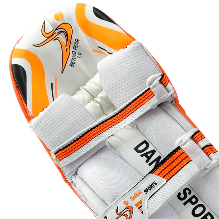 DS 1.0 Orange Cricket Batting Pads Adult