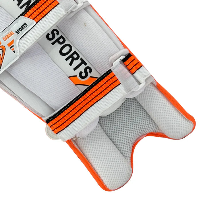DS 1.0 Orange Cricket Batting Pads Adult