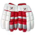 DS 1.1 L.E Batting Gloves in White and Red front view