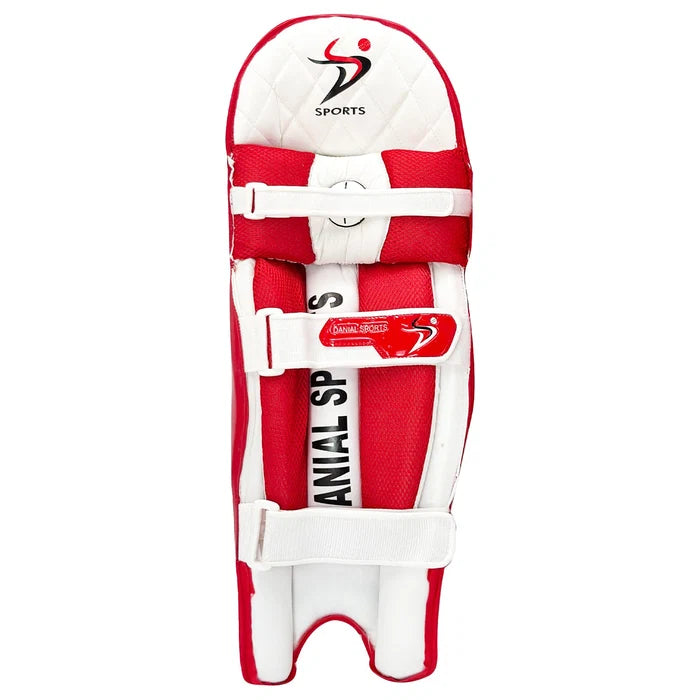 Inner back padding of DS T/20 Cricket Batting Pads Red with cushioned knee bolster lining by Cricketer Point