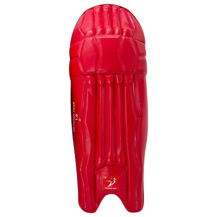 Inner back padding of DS T/20 Cricket Batting Pads Red with cushioned knee bolster lining by Cricketer Point
