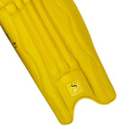 Instep and lower ankle padding section of DS T/20 Cricket Batting Pads Yellow for foot coverage