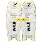 Inner padded lining of DS T/20 Cricket Batting Pads Yellow with knee roll bolster by Cricketer Point