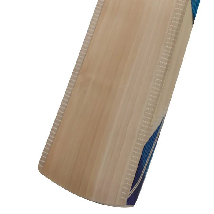Master-crafted DSC Blu 75 English Willow bat with grade 4 natural willow construction