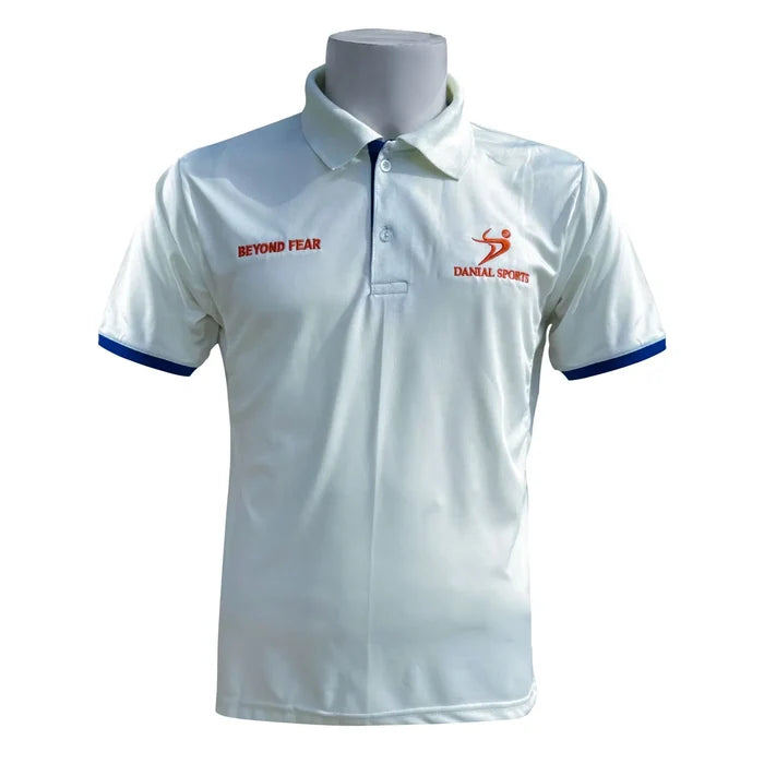 Ds cricket Half Sleves Shirt White