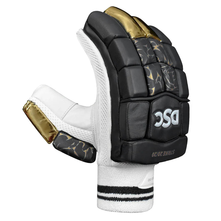 DSC Strike 20/20 Batting Gloves Black