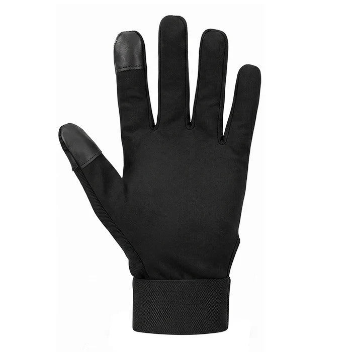 Back hand profile of Ds Fighter Edition Tape Ball Gloves showing logo design and stitching