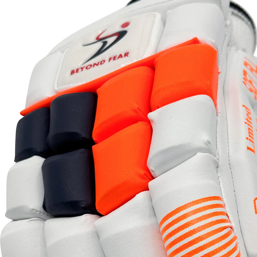 DS 1.1 Cicket Batting Gloves White/Orange