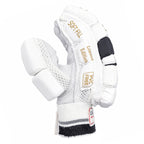 Side view highlighting "Soft Fill", "Limited Edition", and "PVC Free" details on the batting glove.