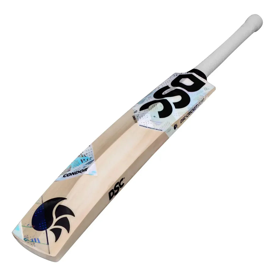 Lightweight pickup demonstration holding DSC Condor Motion English Willow Cricket Bat

