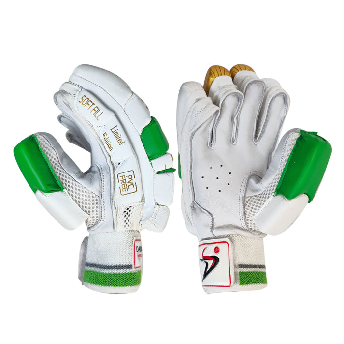 Ds 1.0 Green/gld Cricket Batting Gloves