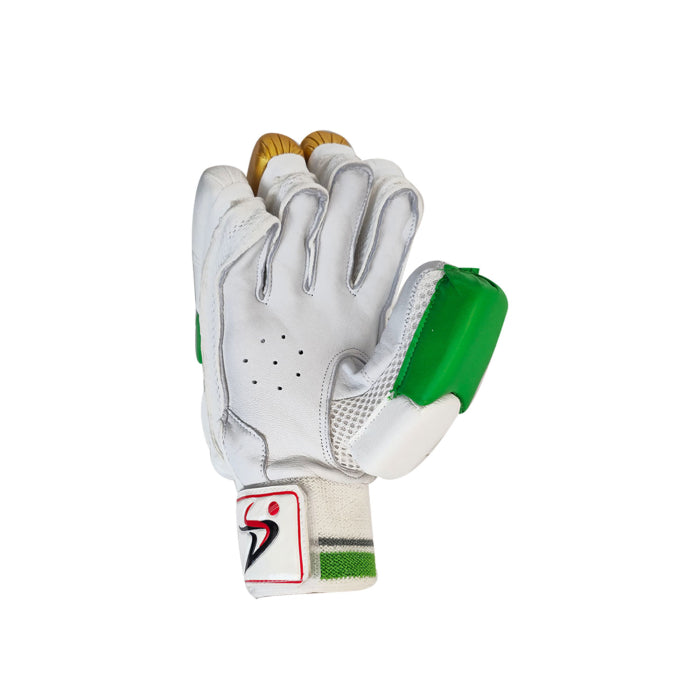 Ds 1.0 Green/gld Cricket Batting Gloves