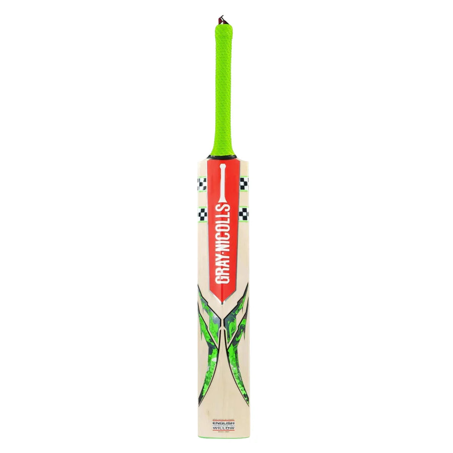 Professional Grade Gray Nicolls Ventus 1.3 Cricket Bat Showing Mid-Low Sweet Spot and Rounded Toe Design