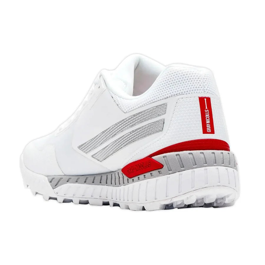 Top-down view of the Gray Nicolls Revo Pro 2.0 shoes, showing the secure lacing system and sleek design.