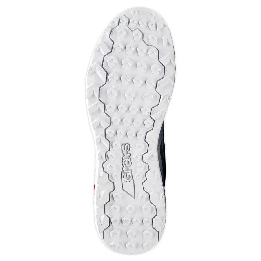 Lightweight mesh upper material of the Revo Pro 2.0 cricket shoes for cool, comfortable feet.