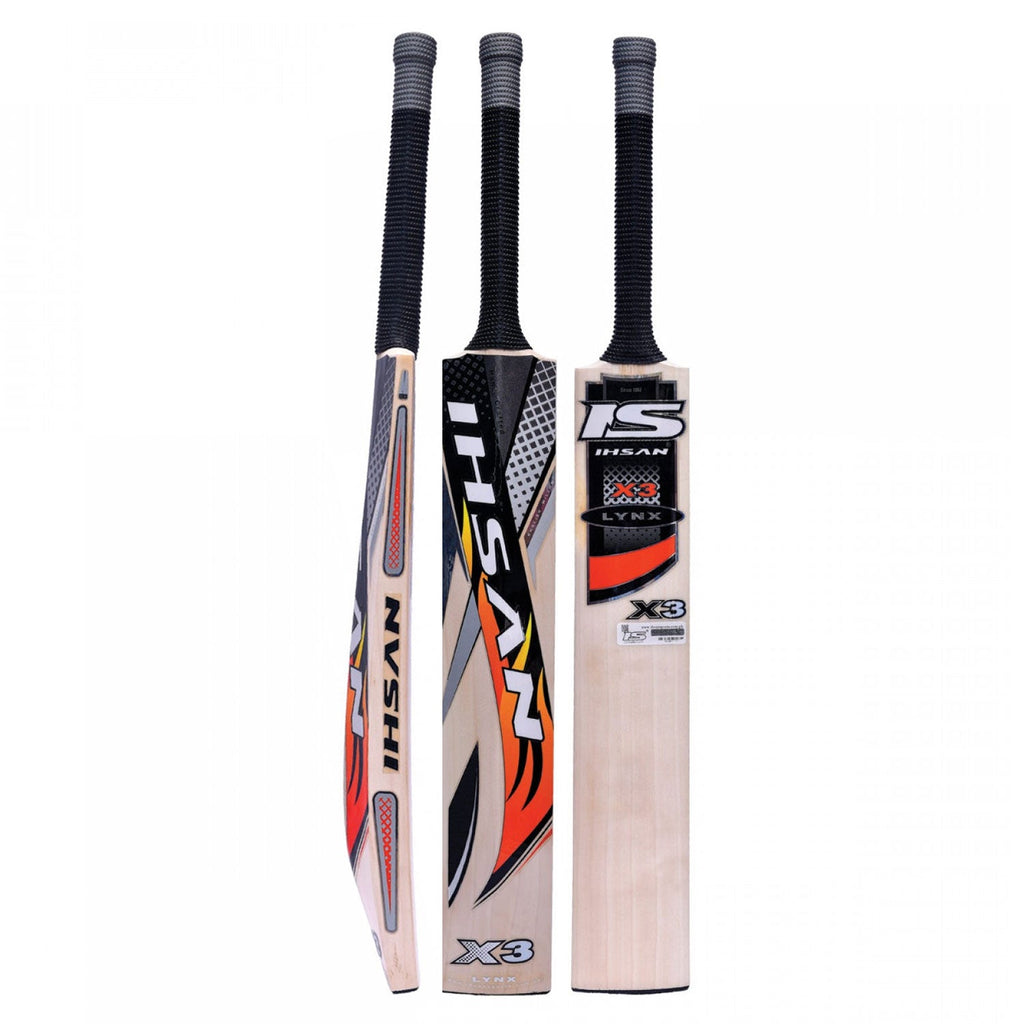 Ihsan Lynx X3 English Willow Cricket Bat - Premium Grade 1 Power Bat
