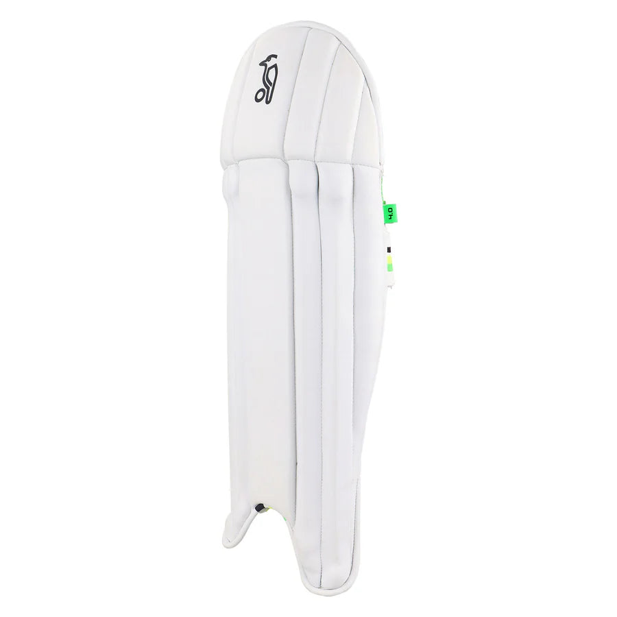 Close-up detail of the adjustable hook-and-loop strapping system on the calf.

