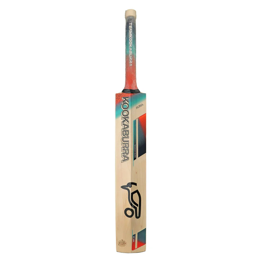 Kookaburra Aura Pro 2025 bat held by cricketer showing lightweight pickup and balance

